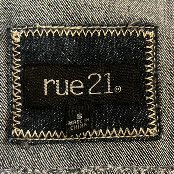 Rue 21 Blue Jean Vest - Picture 3 of 4